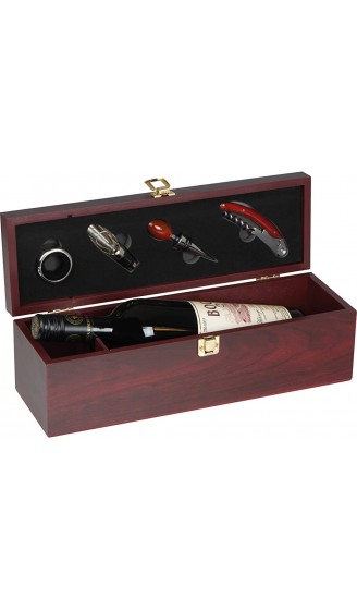 Crisma 8400701 Weinbox aus Holz mit Kellnermesser für 1 Flasche Wood - B08LPK68ZFE