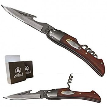 LAGUIOLE Sommelier Messer aus exotischem Holz Edelstahl - B0094AB2WMV