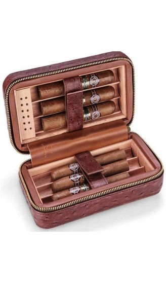 LZQBD ZENGQIANGJING Zigarrenkasten Zigarren-Humidor-Reise tragbar 6 Sticks versiegeltes Futter-Zedern-Holz-dekorative Box - B09WMH6XTGC