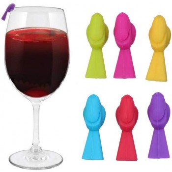 6pcs Wein Charme Hummingbird Glas Marker Ungewöhnliches Weinglas Identifiers Multicolor - B0813N97R1X