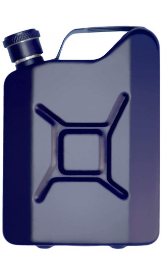 Outdoor Saxx® Edelstahl Flachmann Sprit Benzin-Kanister Optik Taschen-Flasche Trink-Flasche Schnaps-Flasche Tolle Geschenk-Idee in Geschenk-Box 150 ml blau - B07HJ4FH23V