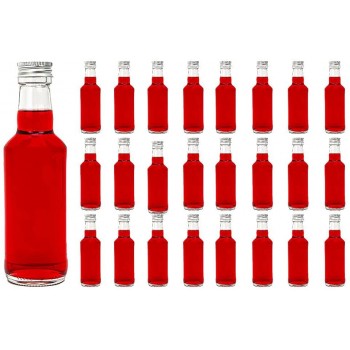 casavetro 16 24 30 Stück Kleine Saftflasche Likörflaschen Smoothie Schnapsflaschen Flaschen mit Schraubverschluss 0,2 Liter 30 StückMonopol 200 - B08DP43JLZ1
