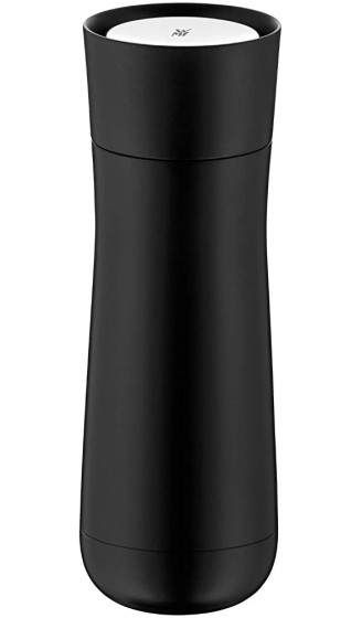 WMF Impulse Isolierbecher 350 ml Thermobecher mit Automatikverschluss 360°-Trinköffnung hält Getränke 1-2h warm kalt schwarz - B06VSVMY8MC
