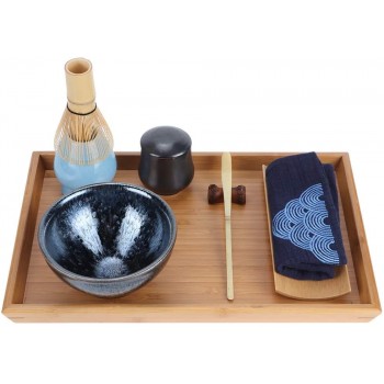 Japanisches Teeset Bamboo Tea Set Matcha Tee Set für Home Tea Room Weihnachtsgeschenke - B08NV58GC9X