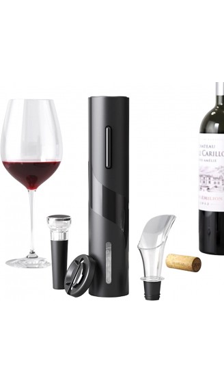 IKLOB store Elektrischer Korkenzieher für Wein + Weinbelüfter + Verschluss leer Wein + eleganter Weinflaschenschneider Geschenk: andere leere Stöpsel - B09NW7CMG5J