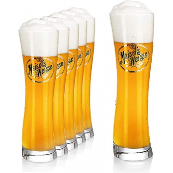 Maisel´s Weisse Original Weizenbiergläser 0,5 l 6 STK | Hefe Weissbiergläser 0,5 l | Maisel Weizenbiergläser 0,5 l als tolles Bier Geschenk - B092DVF86KV