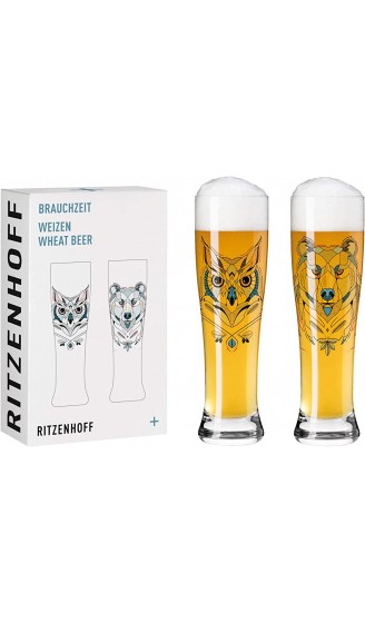 RITZENHOFF 3481001 Brauchzeit #1 Weizenbierglas-Set Glas 646 milliliters Mehrfarbig - B08YKGDYP7Z