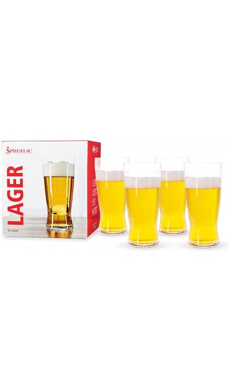 Spiegelau & Nachtmann 4 teiliges Helles-Bier Glas-Set Kristallglas 560 ml 4991971 Beer Classics - B013R6GLWOM