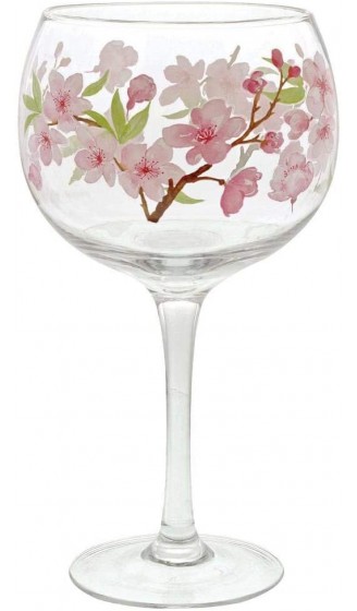 Ginology A29734 Cherry Blossom Copa glasses - B07MMGGLHDP