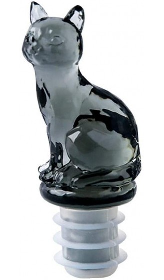 Acryl-silikon Flaschenverschluss Transparent Tier Katze Hund Diamanten Form Wine Stoppers Hausbar Werkzeug Zufall Stil - B09496QD31A