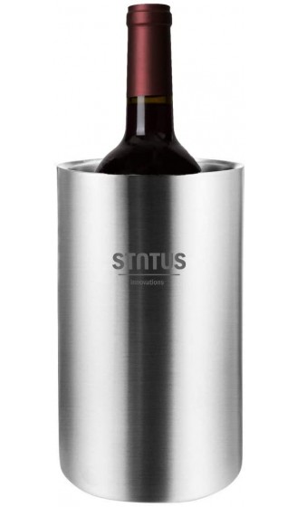 Weinkühler STNTUS Flaschenkühler für Wein Doppelwandig Sektkühler Edelstahl Flaschen Kühler - B07WJT6BLTX